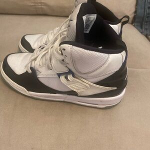 Kids White and Black Sneakers